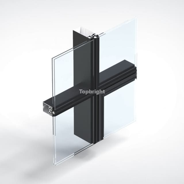 Thermisch getrenntes Ganzglas-Fassadensystem TB120