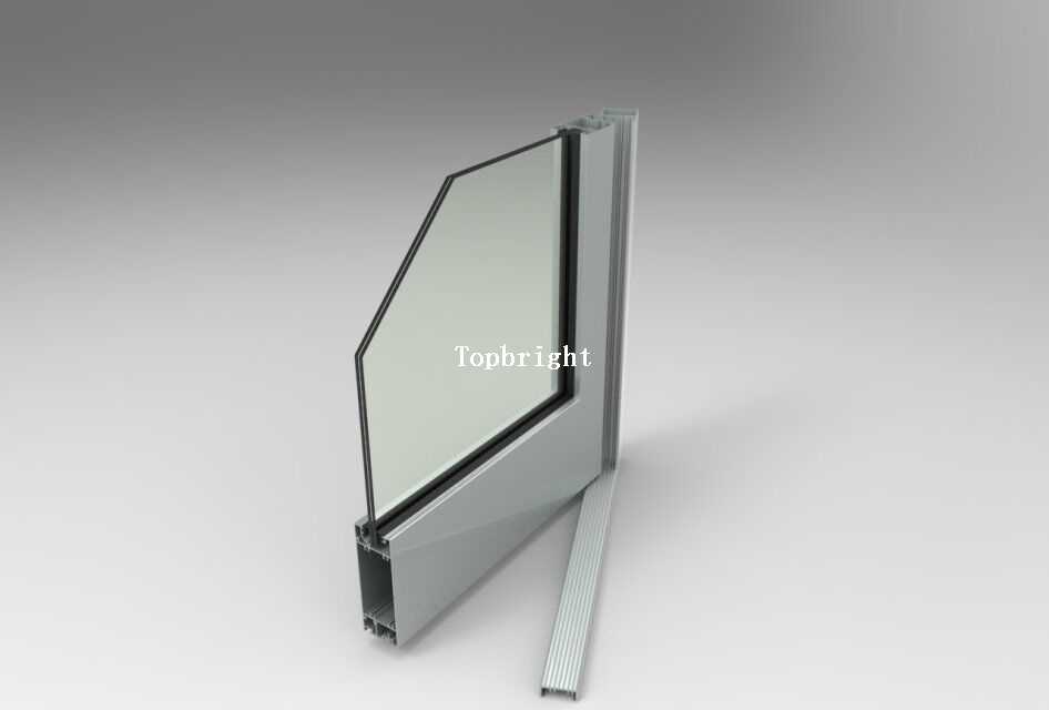 Terrassenflügeltür aus Aluminiumglas für Zuhause TP-D-CM006